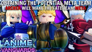 Obtaining The POTENTIAL META FATE Team In Anime Vanguards (Anniversary Update Preperations)