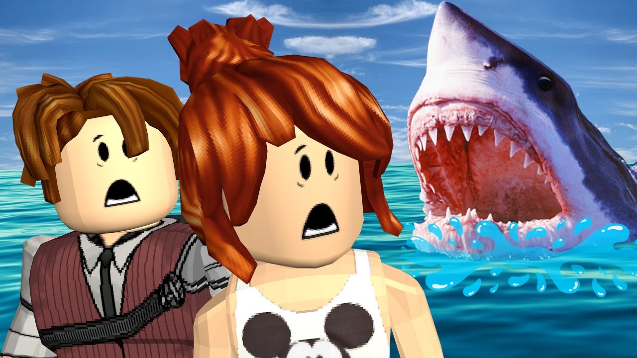 Roblox Escape Dos Tubaroes Com A Cris Minegirl Youtube - isca de tubarão roblox