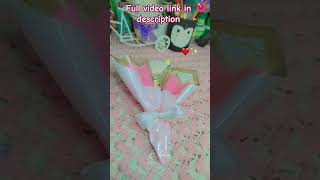 You Won't Believe How I Made This Bouquet! 🤫 (Elastic-Only Hack!)#viral
