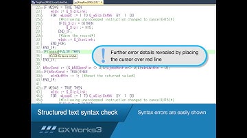 Mitsubishi Electric Quick Tips  Structured Text Error Checking in GX Works3