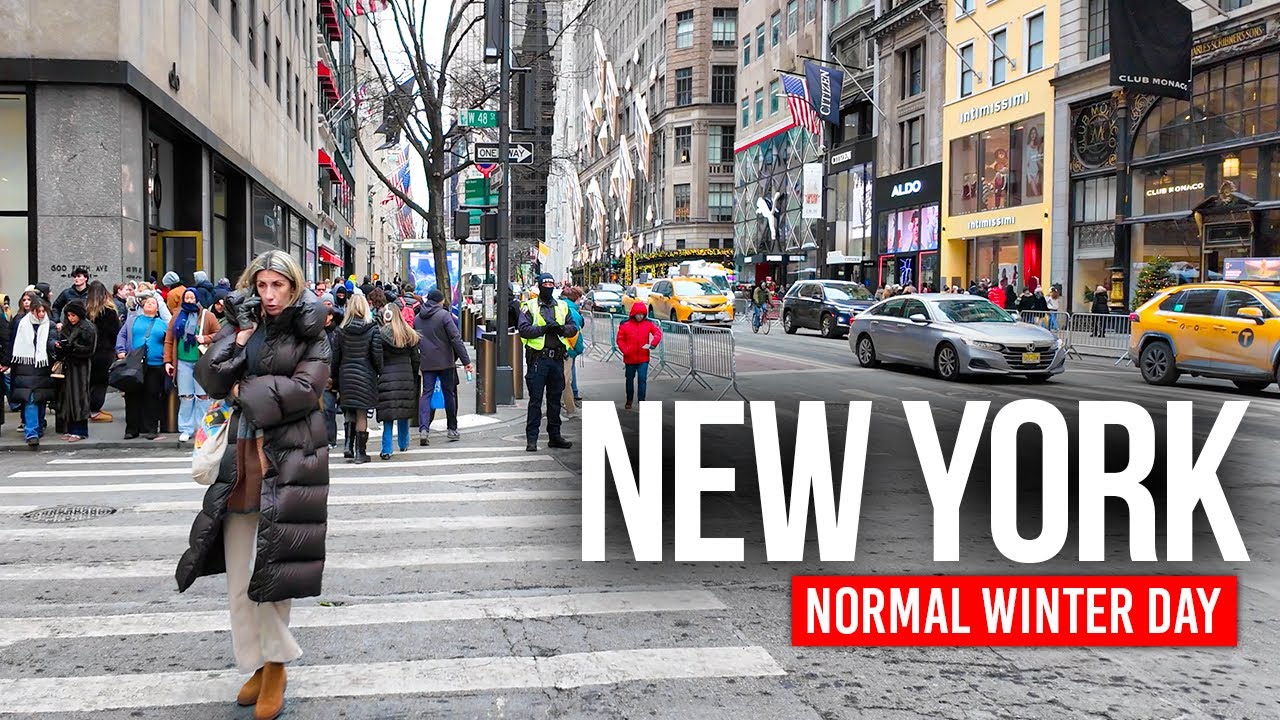 New York, Amerika Serikat | Jalan Christmas in Every | Tur Jalan Kaki 4K
