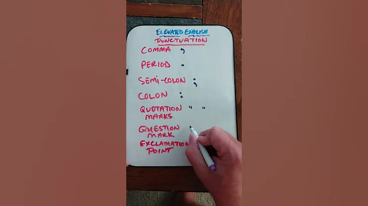 How to Write Punctuation Marks in English #shorts #esl #english