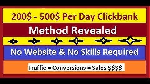 How To Make 200$ PER DAY with ClickBank Without A Website