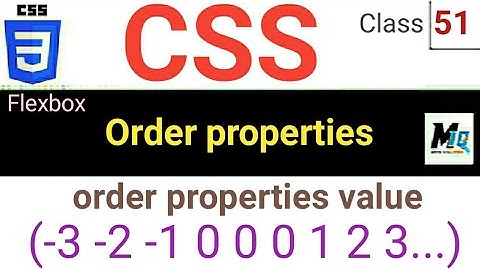 CSS Flexbox Order properties || in urdu Hindi for beginner