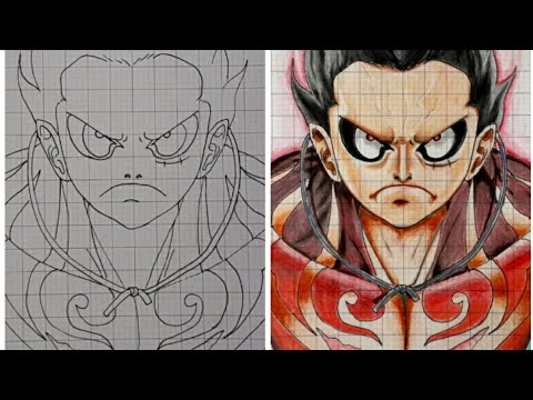 Cách vẽ Luffy đơn giản trên vở  LDC Drawing Luffy  YouTube