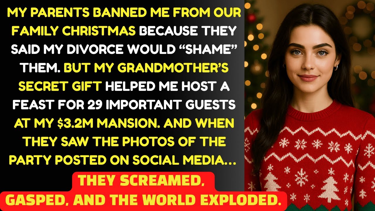 My Parents BANNED Me From Christmas After Divorce—Then Were SHOCKED by My Party at My $3.2M Mansion.