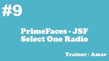 PrimeFaces - JSF Tutorial || Select One Radio in PrimeFaces using Netbeans IDE || Part-9