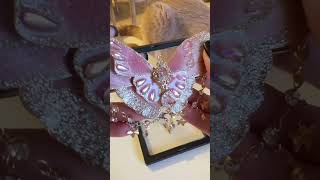 Pink butterfly hair clip pink butterflyart hairclip girlyfashion