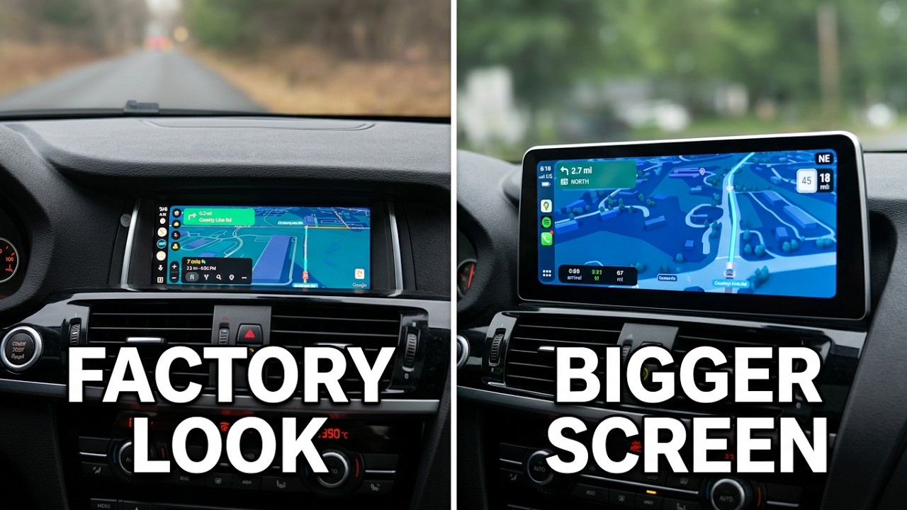 BMW X3 CarPlay Upgrade: 12.3'' Touchscreen vs 8.8'' Factory-Size