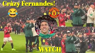 Cràzy!😂 See What Bruno Fernandes Did As United Fans Song Martial & Varane Name At FT | Manchester