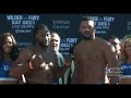 Deontay Wilder vs Tyson Fury Weigh-ins