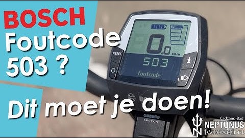 Zelf Errorcode 503 oplossen op je eBike!