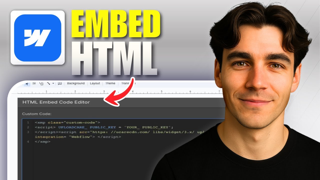How To Embed HTML Code Into Webflow (Tutorial 2026) - YouTube