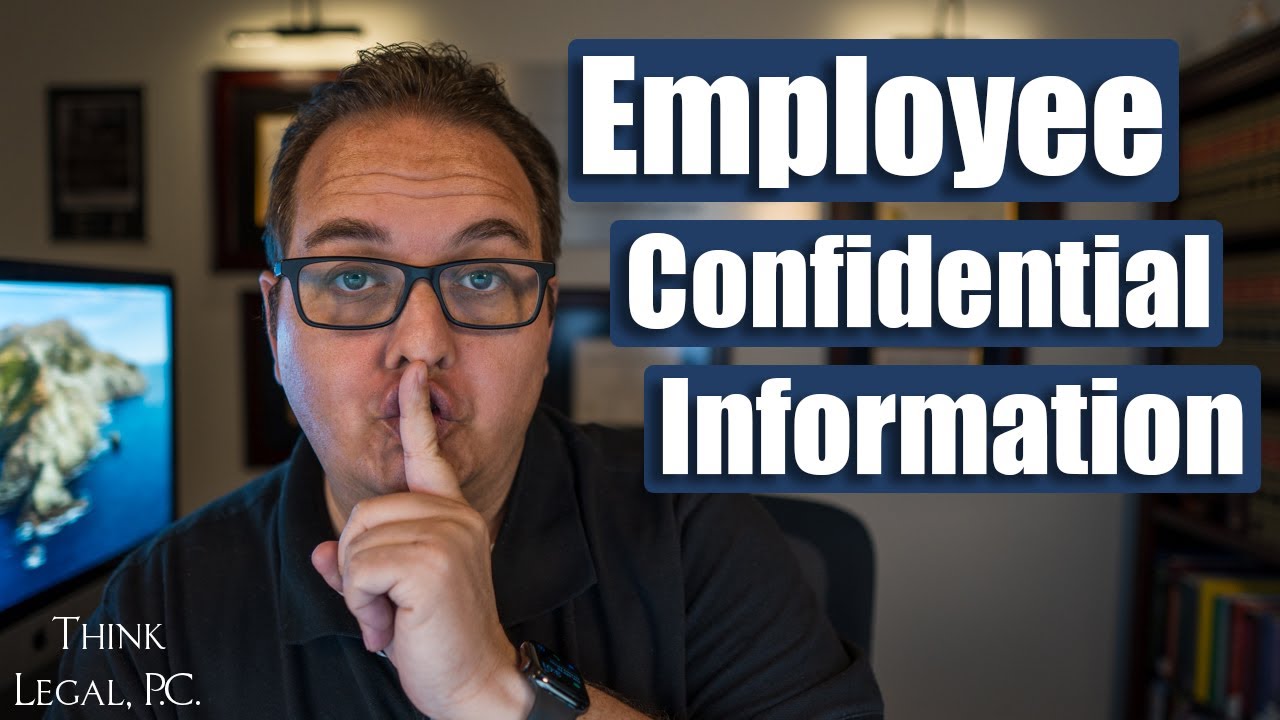 A Complete List Of Confidential Employee Information YouTube A Complete List Of Confidential Employee Information YouTube