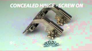 Concealed Hinge - 40Deg Opening Bi-Fold Corner