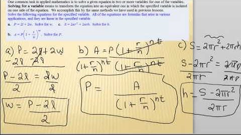 2.1b Applications of Linear Equations in One Variable