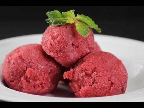 Strawberry And Blueberry Sorbet | Sanjeev Kapoor Khazana