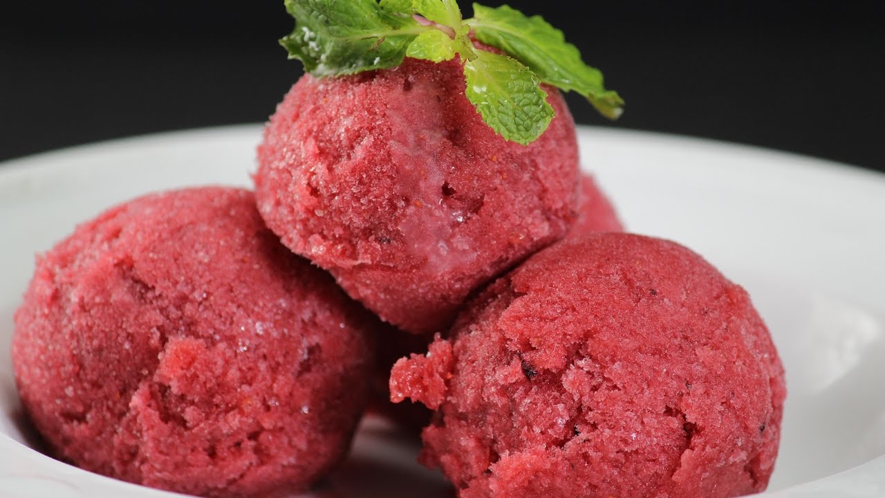 Strawberry And Blueberry Sorbet