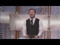 Ricky Gervais's performance at the Golden Globes offends Jon Stewart