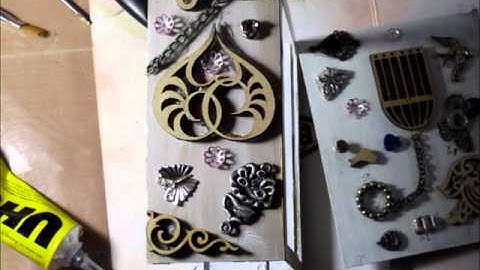 process video mixed media altered carriage clock part 1
