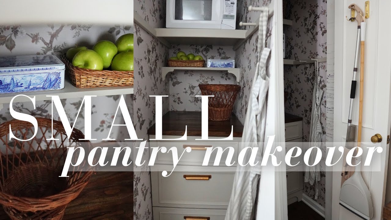 English Inspired Pantry + small space storage solutions