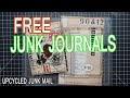 FREE JUNK JOURNALS: How to upcycle those unwanted oversize junk mail postcards | Easy tutorial