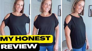 This Cold Shoulder Top Added Style to My Casual Outfits