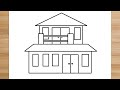 How to draw a house  house drawing