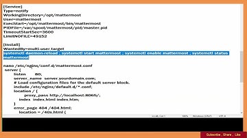Rocky Linux 8.5- installing Mattermost with Nginx Web Server