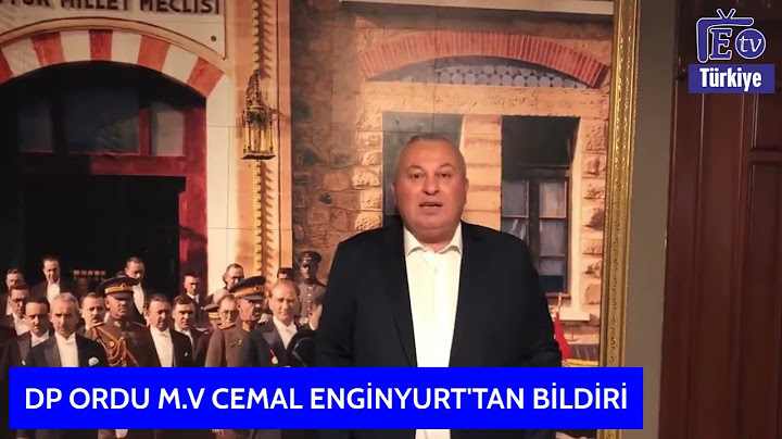 CEMAL ENGİNYURT'TAN BİLDİRİ!
