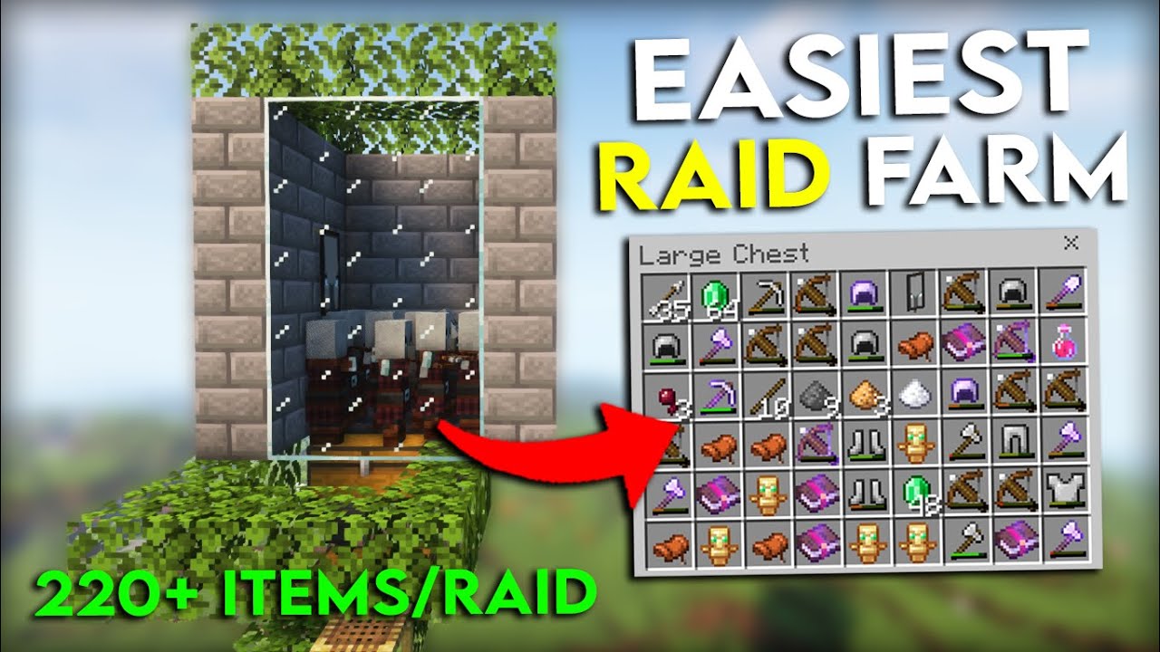 SIMPLE 1.19 RAID FARM TUTORIAL in Minecraft Bedrock (MCPE/Xbox/PS4 ...