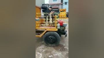 ALO-0984.200.123--Máy trộn bê tông tự hành 3 bao, máy trộn bê tông cưỡng bức tự hành 3 bao xi măng