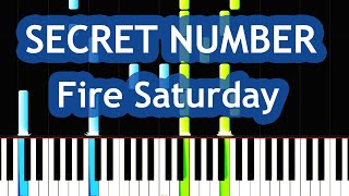 SECRET NUMBER - Fire Saturday Piano Tutorial