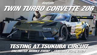 American Muscle in Japan - Twin Turbo Corvette Z06 Challenges Tsukuba Circuit