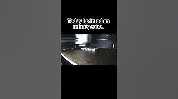 Today I printed an infinity cube. #3d #bamboo #bambulab #3dprint #3dmodeling