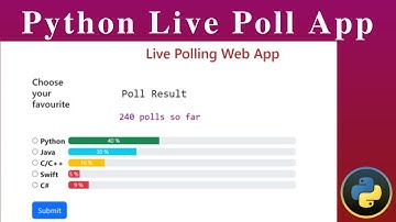 Live Polling App Python Flask