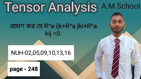 Tensor analysis (Hon