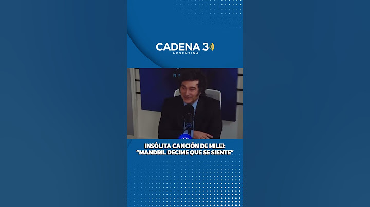MILEI CANTA “MANDRIL DECIME QUÉ SE SIENTE 🎶” | Cadena 3 Argentina