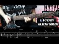 10 Easy & Cool Guitar Solo You Can Play | (With Tab)