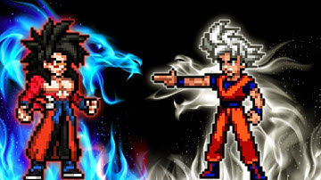 Xeno Goku V2(All Form)(New) VS Goku DBS V2(All Form) in Jump Force Mugen
