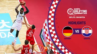Germany - Croatia | Semi-Finals | Full Highlights - FIBA Olympic Qualifying Tournament 2020