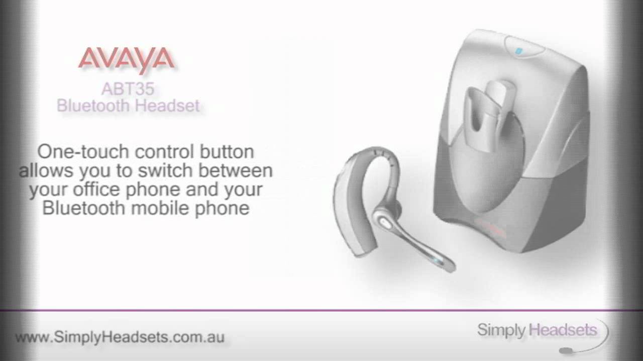 Avaya ABT35 Au Bluetooth Headset with Hook Switch Video Overview