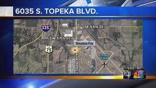 Crews fight afternoon structure fire in South Topeka