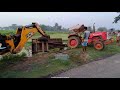 Tractor Fall In Paddy Field - Jcb 3dx Machine Rescue 475 DI Mahindra Tractor - Tractor Video