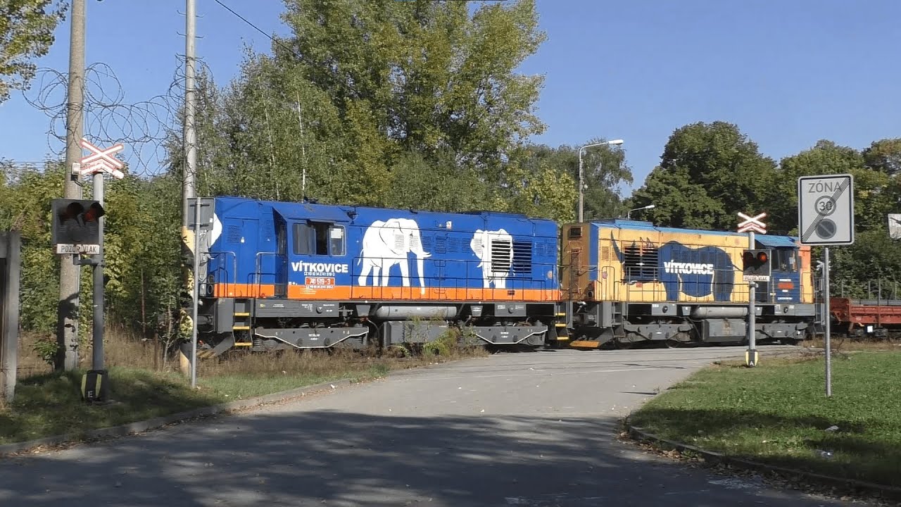 Železniční přejezd Ostrava-Vítkovice ul. Sirotčí (vlečka) (CZ) - 29.9.2023 / Railroad crossing