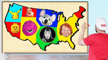 THROWING A DART At A Map & FACETIME Who it LANDS ON BARNEY SHOWS UP AT MY HOUSE & GAME MASTER IRL