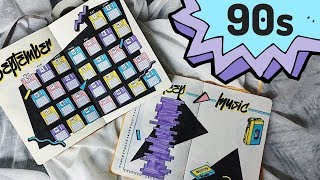 Plan With Me! | September 2018 | 90s Theme Bullet Journal/Planner Setup