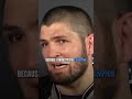 Khabib wanted to put the belt on Islam