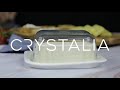 Crystlia Glass Classic Vintage Design Large Butter Dish with Lid