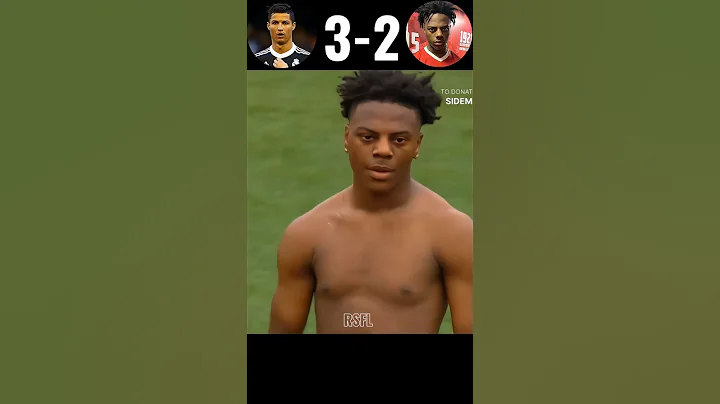 I Show Speed play against his idol Cristiano Ronaldo 🤯🥶Imaginary Match 🔥 #football #shorts #ronaldo